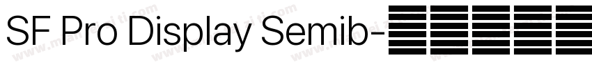 SF Pro Display Semib字体转换